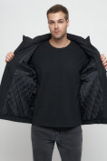 Купить Куртка спортивная мужская на резинке большого размера черного цвета 88657Ch, фото 16