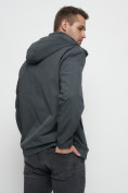Купить Куртка спортивная мужская на резинке большого размера серого цвета 88657Sr, фото 11