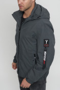 Купить Куртка спортивная мужская на резинке большого размера серого цвета 88657Sr, фото 9