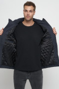 Купить Куртка спортивная мужская на резинке большого размера темно-серого цвета 88657TC, фото 14