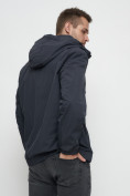 Купить Куртка спортивная мужская на резинке большого размера темно-серого цвета 88657TC, фото 9