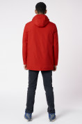 Купить Куртка мужская удлиненная с капюшоном красного цвета 88661Kr, фото 7