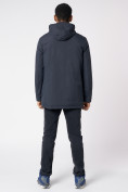 Купить Куртка мужская удлиненная с капюшоном темно-серого цвета 88661TC, фото 6