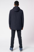 Купить Куртка мужская удлиненная с капюшоном темно-синего цвета 88661TS, фото 5