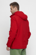 Купить Куртка спортивная мужская большого размера красного цвета 88676Kr, фото 15