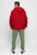 Купить Куртка спортивная мужская большого размера красного цвета 88676Kr, фото 4