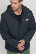 Купить Куртка спортивная мужская большого размера темно-серого цвета 88676TC, фото 12