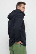 Купить Куртка спортивная мужская большого размера темно-синего цвета 88676TS, фото 11