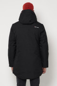 Купить Парка спортивная зимняя мужская с капюшоном   черного цвета 88811Ch, фото 10