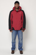 Купить Горнолыжная куртка мужская красного цвета 88812Kr