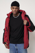 Купить Горнолыжная куртка мужская красного цвета 88812Kr, фото 14