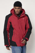 Купить Горнолыжная куртка мужская красного цвета 88812Kr, фото 6