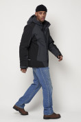 Купить Горнолыжная куртка мужская темно-серого цвета 88812TC, фото 2