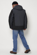 Купить Горнолыжная куртка мужская темно-серого цвета 88812TC, фото 4