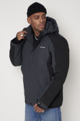Купить Горнолыжная куртка мужская темно-серого цвета 88812TC, фото 6