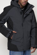 Купить Горнолыжная куртка мужская темно-серого цвета 88812TC, фото 7