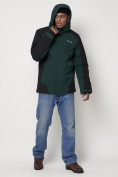 Купить Горнолыжная куртка мужская темно-зеленого цвета 88812TZ, фото 11