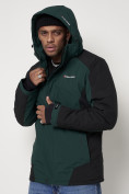 Купить Горнолыжная куртка мужская темно-зеленого цвета 88812TZ, фото 12