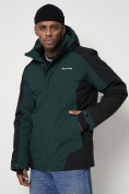 Купить Горнолыжная куртка мужская темно-зеленого цвета 88812TZ, фото 16