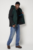Купить Горнолыжная куртка мужская темно-зеленого цвета 88812TZ, фото 18