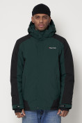Купить Горнолыжная куртка мужская темно-зеленого цвета 88812TZ, фото 5