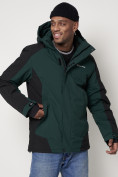 Купить Горнолыжная куртка мужская темно-зеленого цвета 88812TZ, фото 6