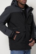 Купить Горнолыжная куртка мужская черного цвета 88814Ch, фото 6