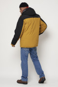 Купить Горнолыжная куртка мужская горчичного цвета 88814G, фото 4