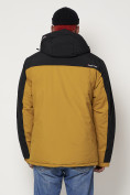 Купить Горнолыжная куртка мужская горчичного цвета 88814G, фото 8