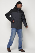 Купить Горнолыжная куртка мужская темно-серого цвета 88814TC, фото 3