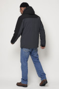 Купить Горнолыжная куртка мужская темно-серого цвета 88814TC, фото 4