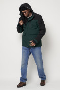 Купить Горнолыжная куртка мужская темно-зеленого цвета 88814TZ, фото 11
