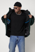 Купить Горнолыжная куртка мужская темно-зеленого цвета 88814TZ, фото 15