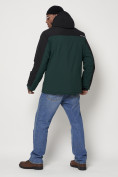 Купить Горнолыжная куртка мужская темно-зеленого цвета 88814TZ, фото 4
