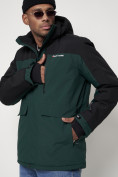 Купить Горнолыжная куртка мужская темно-зеленого цвета 88814TZ, фото 6