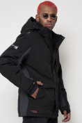 Купить Горнолыжная куртка мужская черного цвета 88815Ch, фото 8