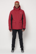 Купить Горнолыжная куртка мужская красного цвета 88815Kr