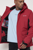 Купить Горнолыжная куртка мужская красного цвета 88815Kr, фото 15