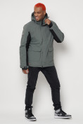 Купить Горнолыжная куртка мужская серого цвета 88815Sr, фото 3