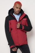 Купить Горнолыжная куртка мужская big size красного цвета 88816Kr, фото 5