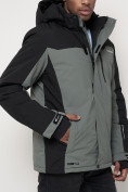 Купить Горнолыжная куртка мужская big size серого цвета 88816Sr, фото 10