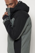 Купить Горнолыжная куртка мужская big size серого цвета 88816Sr, фото 11