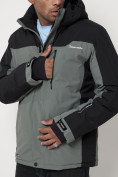 Купить Горнолыжная куртка мужская big size серого цвета 88816Sr, фото 15