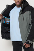Купить Горнолыжная куртка мужская big size серого цвета 88816Sr, фото 16