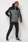 Купить Горнолыжная куртка мужская big size серого цвета 88816Sr, фото 3
