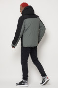 Купить Горнолыжная куртка мужская big size серого цвета 88816Sr, фото 4