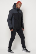 Купить Горнолыжная куртка мужская big size темно-серого цвета 88816TC, фото 3