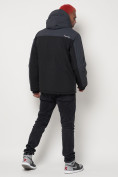 Купить Горнолыжная куртка мужская big size темно-серого цвета 88816TC, фото 4