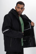Купить Горнолыжная куртка мужская черного цвета 88817Ch, фото 13