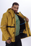 Купить Горнолыжная куртка мужская горчичного цвета 88817G, фото 14